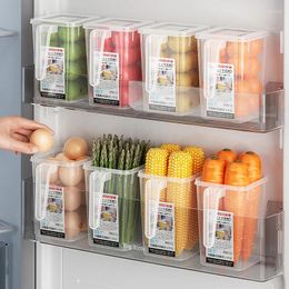 Storage Bottles Refrigerator Side Door Box Drawer Freezer With Lid Vegetable Egg Transparent Food Crisper