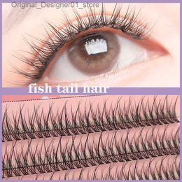 False Eyelashes Anlinnet M-shaped professional makeup personal eyelash cluster spiral Wispy prefabricated Russian natural fluffy false eyelashes Q240425