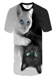 Men039s TShirts Fashion 2021 Cool Tshirt MenWomen 3d Tshirt Print Two Cat Short Sleeve Summer Tops Tees T Shirt Male M5XL8396935