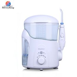 Irrigators 600ml Oral Irrigator Electric Dental Cleaner 10 Adjustable Pressure Water Flosser Tooth Whitening Jet with 7 Nozzles for Home