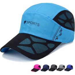 Ball Caps Summer Quick Drying Ultra-Thin Breathable Women Mens Baseball C Sport Outdoor Hiking Mountaineering Cycling Fishing Hat A148 J240425