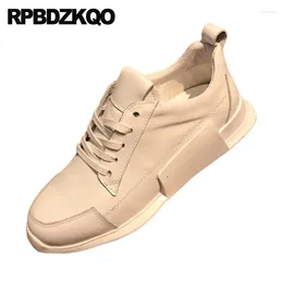 Casual Shoes Flats Trainers 2024 Genuine Leather European Famous Sneakers Designer Men Fashion High Quality Skate Italy Runway