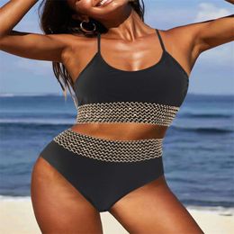 New Women's Split High Waist Panel with Multi Colour Split Swimsuit Women's Swimsuit