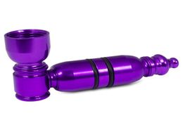 Formax420 Silver Purple Metal Smoking Pipe Hand Pipe Smoking Accessories Color Send Randomly 8736933