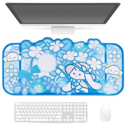 Mice Extra Large Kawaii Gaming Mouse Pad Cute Forest Bunny XXL Desk Mat Water Proof Nonslip Laptop Desk Accessories