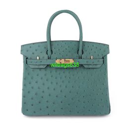 Bk 2530 Handbags Ostich Leather Totes Trusted Luxury Bags Agrade Ostrich Skin Platinum Wrapped with Wax Thread Hand Sewn Genuine Leather Wome have logo HBQRTO