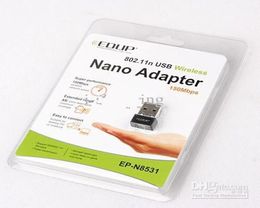 Whole DHL 100PCS EDUP EPN8531 150Mbps 80211ngb USB WIFI Wireless Nano MINI Adapter Adaptor4453856