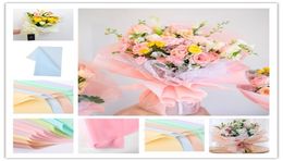 5858cm flowers wrapping paper flower shop bouquet packaging solid Colour matte paper translucent waterproof paper wedding supplies5926055