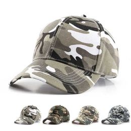 Ball Caps Mens Camouflage Baseball Caps Tactical Sunscreen Hat Adjustable Military Army Camo Airsoft HuntCampHikFishCaps J240425