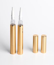 100pcs 5ml Gold Cuticle Oil Pen Empty Nail Care Lip Gloss Containers Tube 2ml 4ml 5ml Gold Cuticle Oil Pen with Brush SN5796832