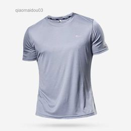 Men's T-Shirts Multicolor Quick Dry Short Sleeve Sport T Shirt Gym Jerseys Fitness Shirt Trainer Running T-Shirt Mens Breathable SportswearL2404