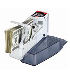 original Mini Portable cash Counter handy counter V40 for Currency Note Bill US EU plug Cash Counting Machine9452106