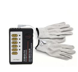 Conductive Electrode Gloves Tens Machine Pain Relief Body Relax Massager reuse9430488