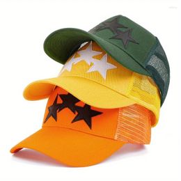 Ball Caps Star Embroidery Baseball For Women Men Snapback Hats Summer Breathable Sun Visors Casual Man Trucker Cap Casquette