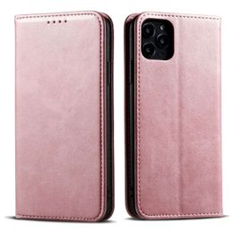 New Calf Pattern Leather Flip Phone Case for iPhone 15 Pro max