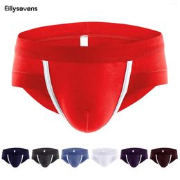 Underpants Sexy Boxer Shorts Men Rib Fabric Boxers Underwear U Pouch Breathable Men'S Panties Low Waist Hombre Boxershorts