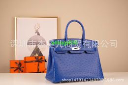 Bk 2530 Handbags Ostich Leather Totes Trusted Luxury Bags Formerly Home Pure Hand Sewn Handmade Platinum Bag South Africa Kk Ostrich Skin 7t El have logo HBOQWZ