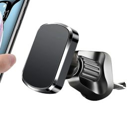 Stands Car Phone Holder Magnet Air Outlet Stand 360 Degree Rotation Mobile Cell Magnetic Mount Support For iPhone Xiaomi Samsung Huawei