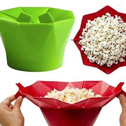 Bowls Foldable Silicone Popcorn High Quality Kitchen Easy Tools DIY Bucket Bowl Maker Microwaveable