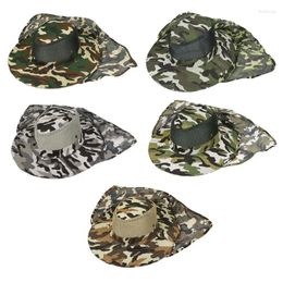 Berets Men Women Summer Camouflage Floppy Bucket Hat With Mesh Neck Flap Protector Outdoor Hiking Fishing Wide Brim Boonie