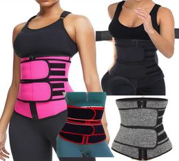 STOCK Women Waist Trainer Corset Neoprene Sweat Belt Tummy Slimming Sport Shapewear Breathable Belly Fitness Modelling Strap Shaper4812688