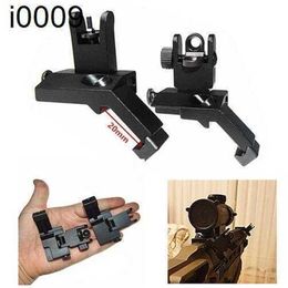 FIRECULB AR15 1 Pair Tactical Backup Front Rear Flip Up 45 Degree Offset Rapid Transition Iron Sight