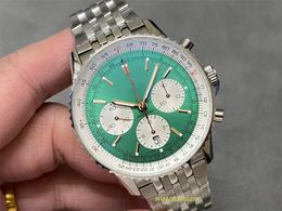 2024 BLS Factory Mens Watch Diameter 43mm b01 Movement Chronograph Watch Sapphire crystal mirror steel case waterproof watch