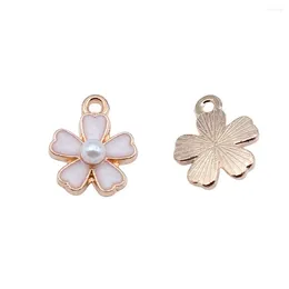 Charms 10pcs/lot Flower For Jewellery Making Car Pendant