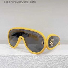 Sunglasses Sunglasses Designer Luxury 2024 Wave Mask For Men Women Outdoor Leisure Travel Sun Glasses Gold Letter Design Eyeglasses 9 colors fashion Q240424