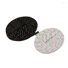 Shoe Parts Weiou Lace Polyester Black/White Flat Tape 8MM Classical Sport String Colored Checkered Dots Decorations 60-100Cm Kids Accessory