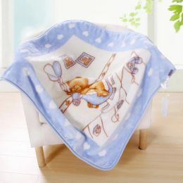 sets adamant ant bedding baby fleece blanket child blanket baby blanket 100%raschel thicken aircondition cartoon blanket 360g