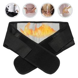 Magnetic Heat Waist Back Support Brace Belt Lumbar Lower Waist Double Adjust Pain Relief Lumbar Belt For Men Women262i