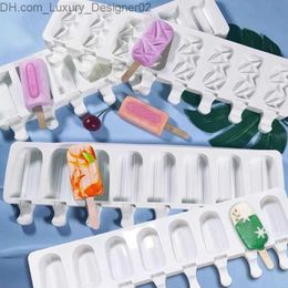 Ice Cream Tools 3/4 cell silicone popsicle Mould Magnum making ice cream cake baking tool Q240425