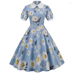Casual Dresses Dress Printed Slim-Fit High-Waist Little Daisy