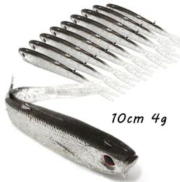 20pcslot 10cm 4g 3D Eyes Bionic Fish Silicone Fishing Lure Soft Baits Lures Artificial Bait Pesca Tackle Accessories BL2762727323