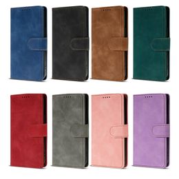 Skin Feel PU Leather Wallet Cases For Iphone 15 Pro Max 14 Plus 13 12 11 X XS XR 8 7 6 Fashion Hand Feeling Credit Card Slot Holder Flip Cover Stand Business Phone Pouch