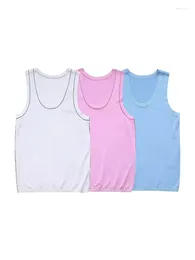 Women's Tanks Women Summer Casual Sleeveless Knitted White Elastic Tops Female 2024 Blue Sweaters