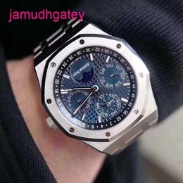 Lastest AP Wrist Watch Royal Oak Offshore 42mm diameter Perpetual Calendar Automatic mechanical Men's casual fashion Luxury Watch 26574ST.OO.1220ST.02