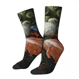 Women Socks Bouquet Of Flower Stockings Colorful Floral Print Gothic Autumn Anti Bacterial Couple Climbing High Quality