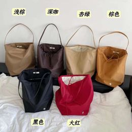 The Row Nylon Bucket Bag N/S ParkTote Bag High Capacity Tote Bag Nylon One Shoulder Handbag 8PJA