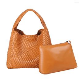 Shoulder Bags Bag For Women Large Capacity Woven Tote Hand Luxury Designer Top Quality Big Soft Purse And Handbag Ladies Casual