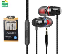 35MM JACK Wired Earphones Stereo Bass In Ear Earbuds Headphones With Microphone for iPhone Samsung Huawei6826308