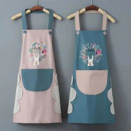 Feeding Oilproof Waterproof Cartoon Apron Apron Waist Wipe Hand Sleeveless Aprons Household Cooking Tools Kitchen Cooking Accessories