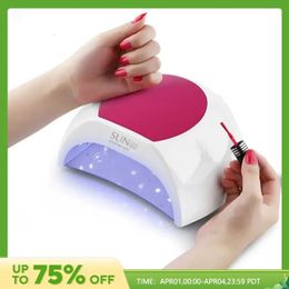 Sun2C UV Nail Lamp 48W Gel Polish Dryer Pedicure Light Manicure Lamp Nail Art Gel Dryer Machine Nail LED Lamp Not Black Handed 240408