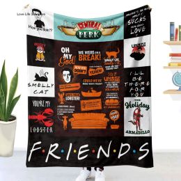 sets Friends TV Series 3D Printed Lightweight Throw Flannel Blanket Fleece Blankets Bedding Sofa Travel Bedspreads Gift Home Decor