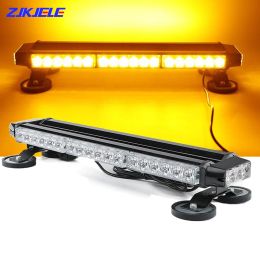 Lamp 42 LED Strobe Flashing Light Bar Double Side High Intensity Emergency Warning Lighting Beacon with Magnetic for Car Trailer Safe