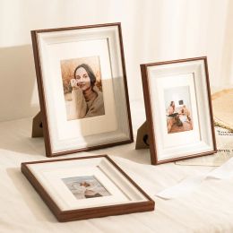 Frame Nordic Ins Style Creative Photo Frame Table Horizontal and Vertical 6 7 8 10 Inch Wedding Photo Hanging Wall Wholesale