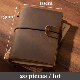 Pieces / Lot Vintage Leather Journal Travellers Notebook Paper Spiral Diary Blank Pages Sketchbook Note Book