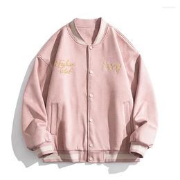 Men's Jackets Spring Autumn Stadium Award Letter Embroidery University Men Baseball Bomber Jacket Unisex Women Couple Varsity Street