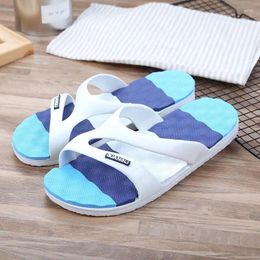 Slippers Korean Version Men's Summer Peep Toe Beach Wear-resistant Soft Bottom Shoes Indoor And Outdoor Non-slip Slipper Male